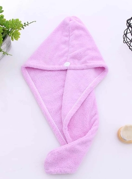 Ręcznik do włosów - turban- fioletowy (ELA-6,5)
