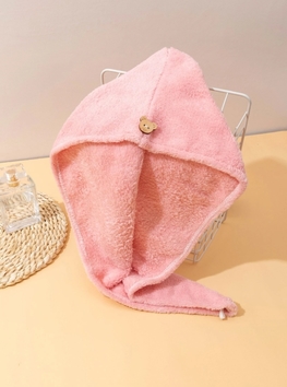Ręcznik do włosów - turban- różowy (ELA-6,5)