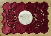 30x45 cm serwetka haftowana BORDO-paczka 6 szt (128035-3,5)